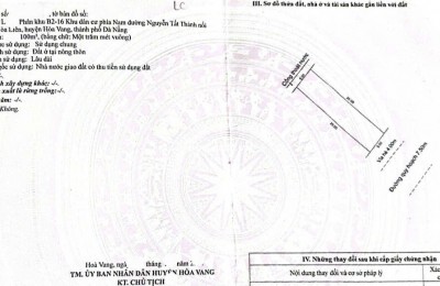 Bán đất đường 7,5m TRƯƠNG CÔNG HUẤN – Song song Nguyễn Tất Thành
